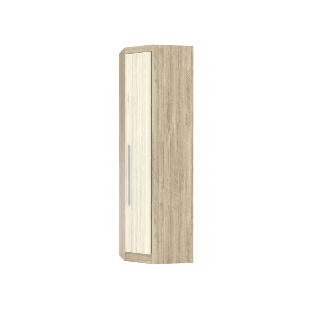 Guarda Roupa Modulado Canto Oblíquo 195 Master Avelã Rústico/Ártico Rústico - Eucamóveis