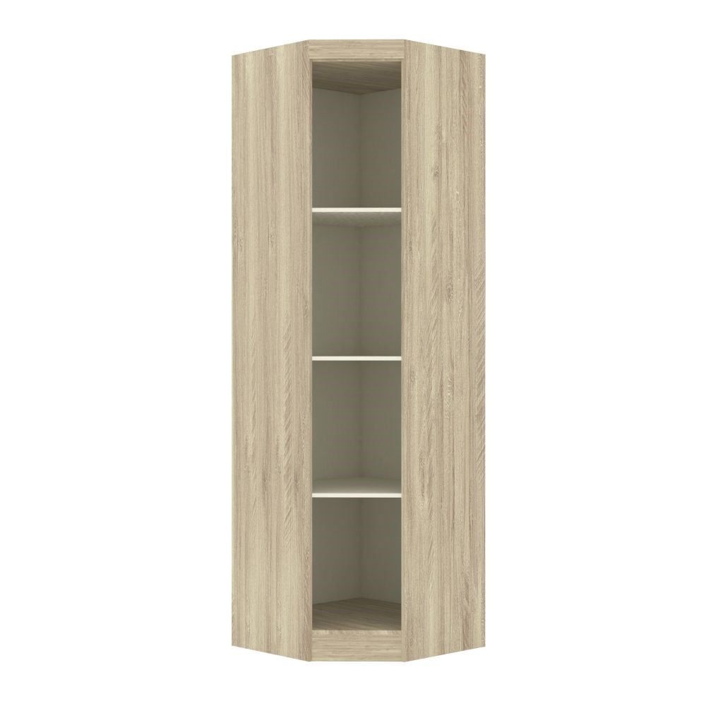 Guarda Roupa Modulado Canto Oblíquo 195 Master Avelã Rústico/Ártico Rústico - Eucamóveis