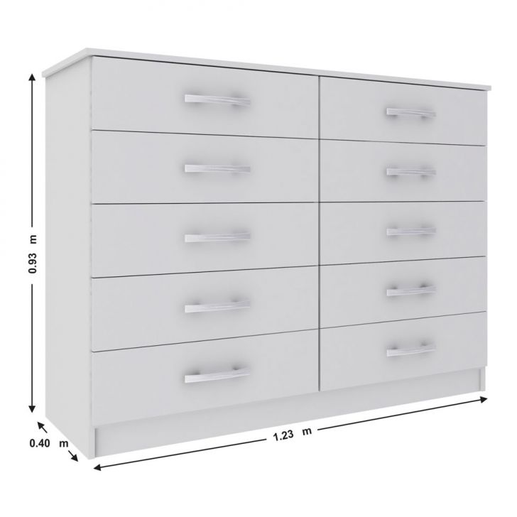 [OUTLET] Cômoda Austin 10Gv Branco