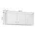 Armário Aéreo 1,20 CZ611 3 Portas Branco Evidência