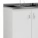 Balcão de Cozinha sem Tampo Souza 2 PT 3 GV Branco