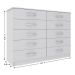 Cômoda Austin 10 Gavetas Branco