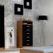 Cômoda Gaia 6 Gavetas Imbuia e Preto Evidência