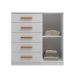 Cômoda Sapateira New Monaco 1 Porta 5 Gavetas Branca