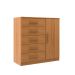 Cômoda Sapateira New Monaco 1 Porta 5 Gavetas Cinnamomo