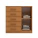 Cômoda Sapateira New Monaco 1 Porta 5 Gavetas Cinnamomo