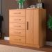 Cômoda Sapateira New Monaco 1 Porta 5 Gavetas Cinnamomo