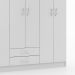 Guarda-Roupa Casal Atalaia 6PT 2GV Branco