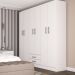 Guarda-Roupa Casal Atalaia 6PT 2GV Branco