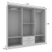 Guarda-Roupa Casal Atalaia 6PT 2GV Branco
