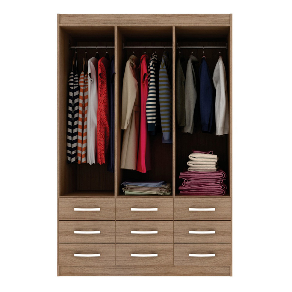 Guarda-Roupa Casal Bergamo 6 Portas 9 Gavetas Demolição