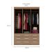 Guarda-Roupa Casal Bergamo 6 Portas 9 Gavetas Demolição