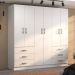 Guarda-Roupa Casal New Encante 6 Portas 6 Gavetas Branco