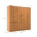 Guarda-Roupa Casal New Encante 6 Portas 6 Gavetas Cinnamomo