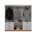 Guarda-Roupa Casal New Encante 6 Portas 6 Gavetas Cinnamomo e Branco