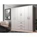 Guarda-Roupa Casal Sevilha 6 PT 2 GV Branco