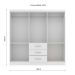 Guarda-Roupa Casal Sevilha 6 PT 2 GV Branco