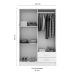 Guarda-Roupa Solteiro Atalaia 4PT 2GV Branco