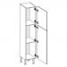 Paneleiro CZP61 2 Portas Branco Evidência
