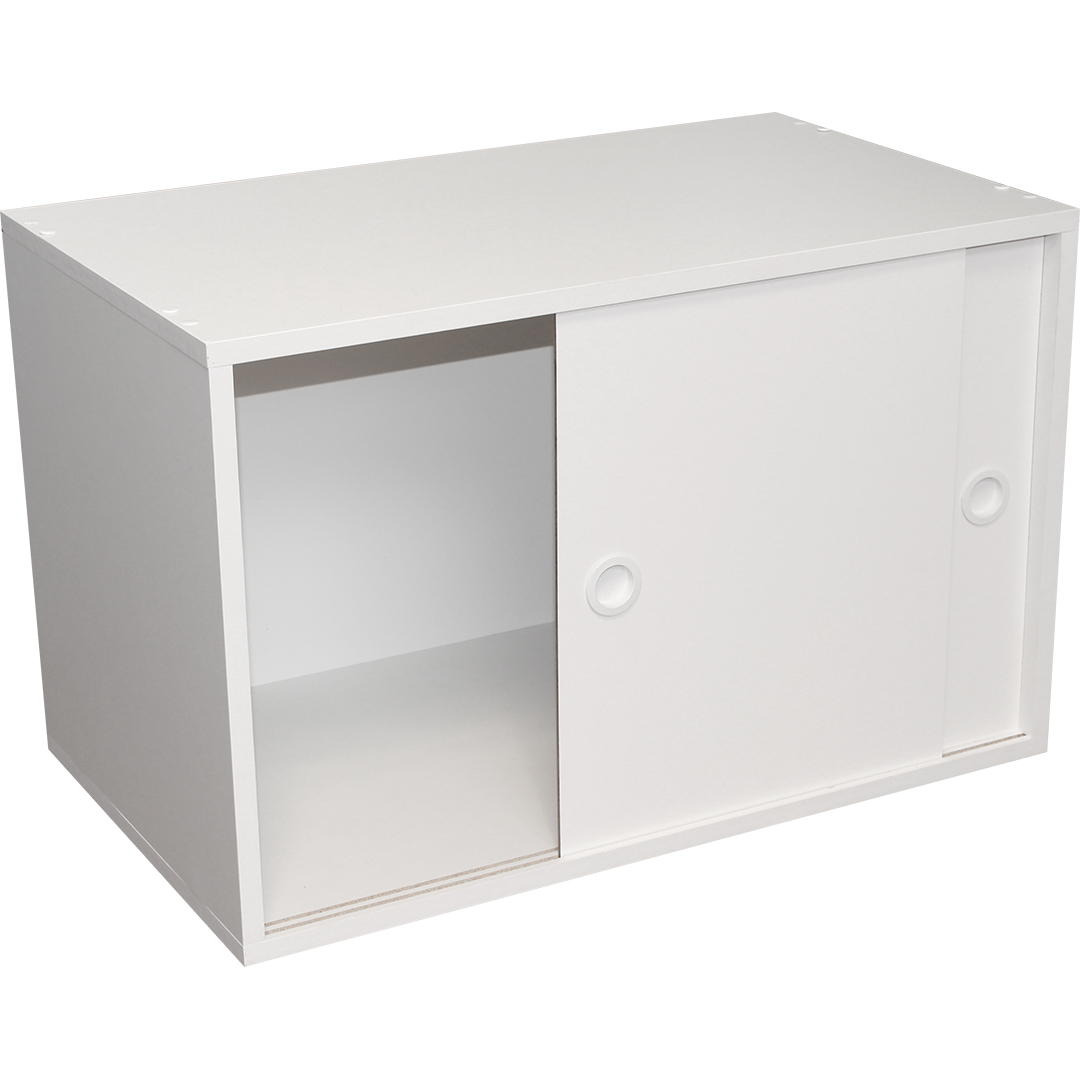 Armário Módulo PT com Porta Correr Branco