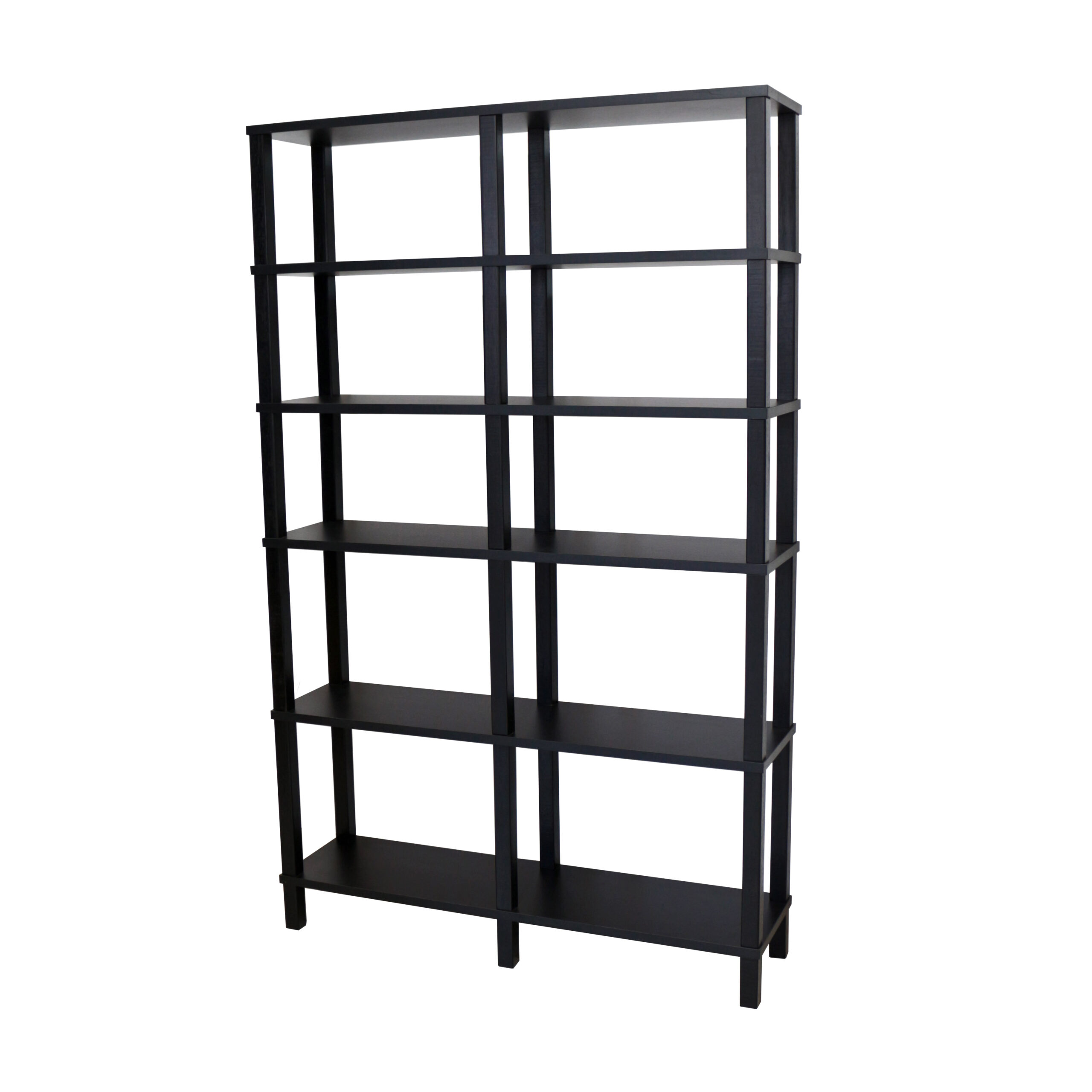 Estante 100x26x160 Preta Montantes Pretos