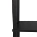 Estante 100x26x160 Preta Montantes Pretos