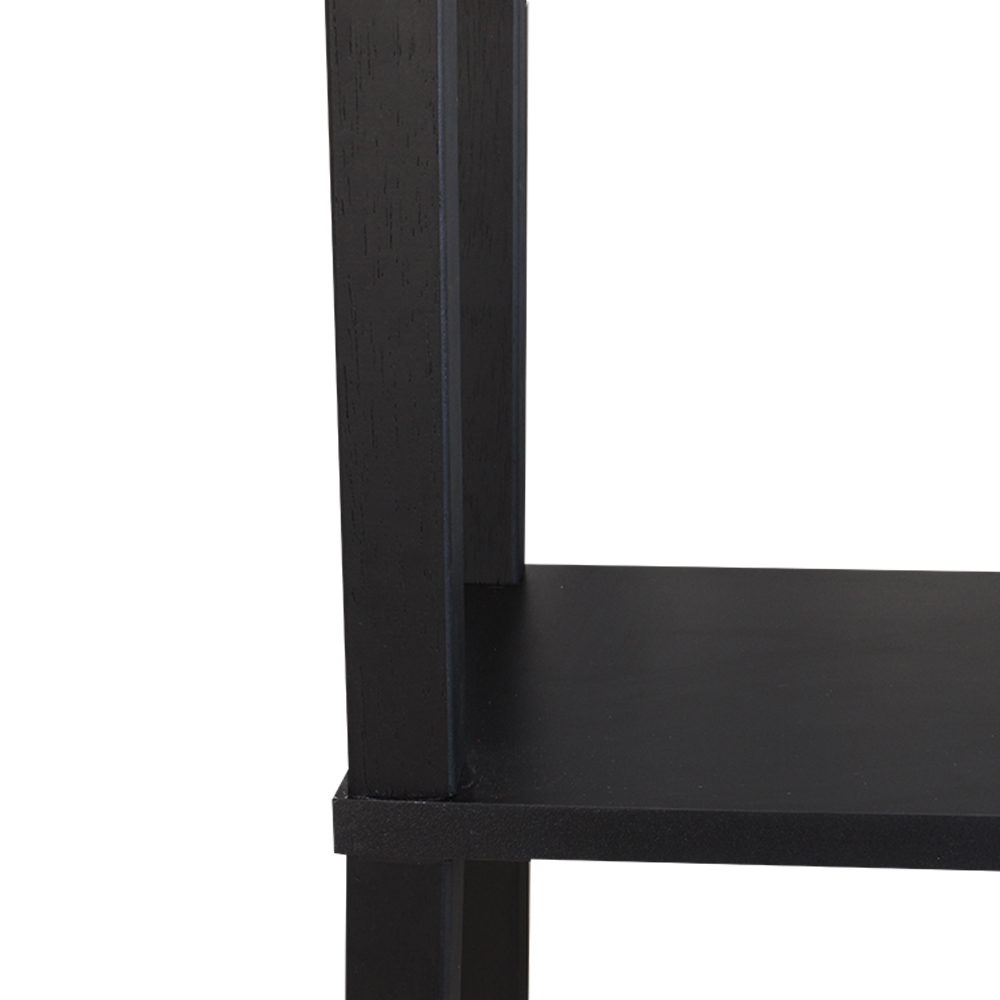 Estante 100x26x160 Preta Montantes Pretos