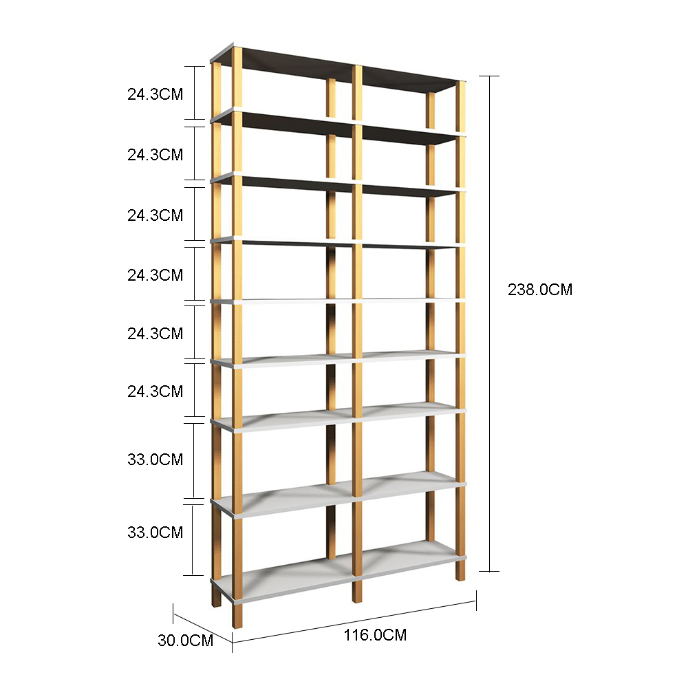 Estante 116x30x238 Branca