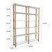 Estante 140x26x186 Branca