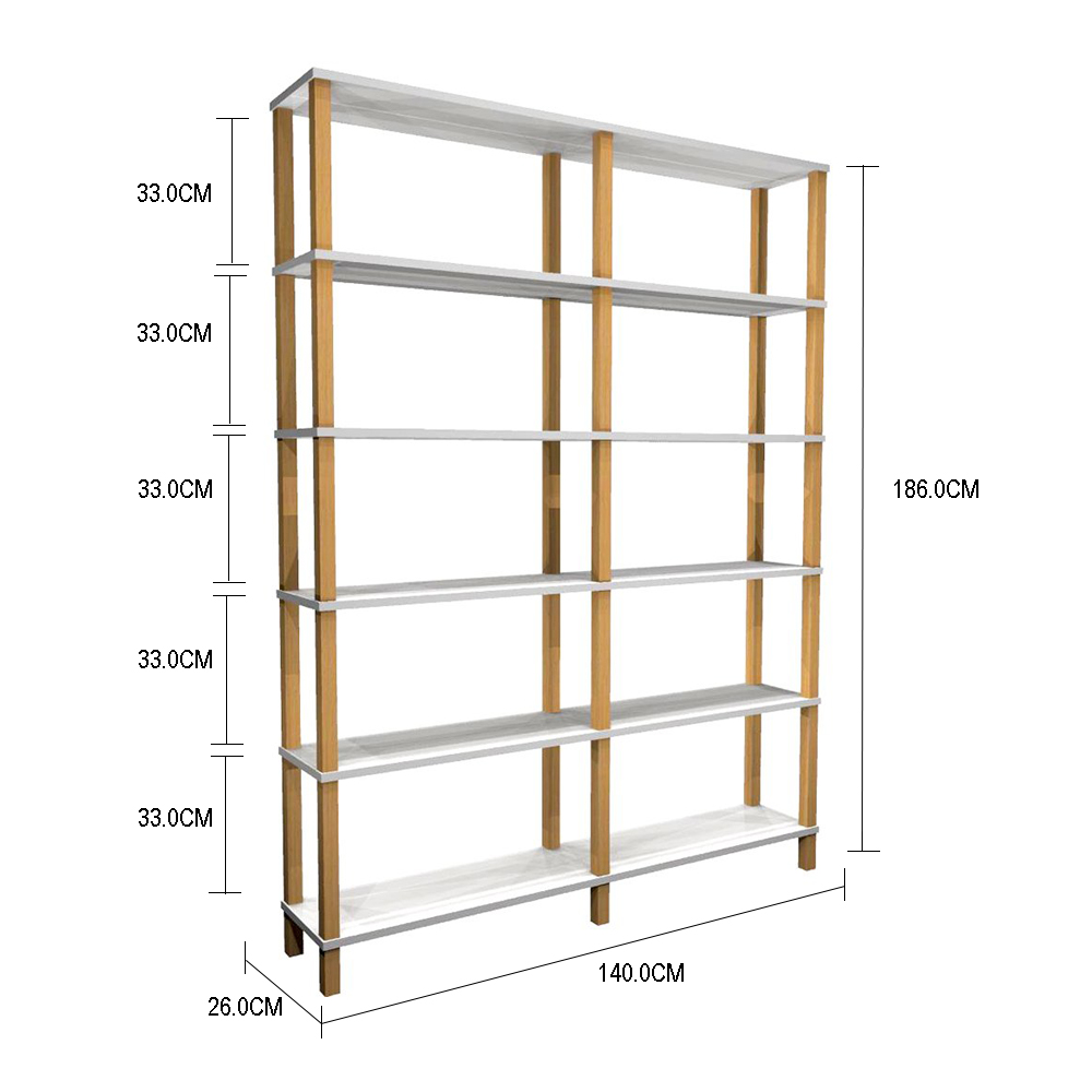Estante 140x26x186 Branca