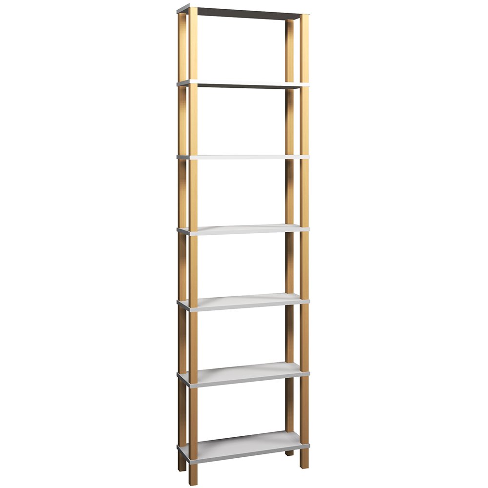 Estante 60x23x221 Branca c 6 Prat. 33cm