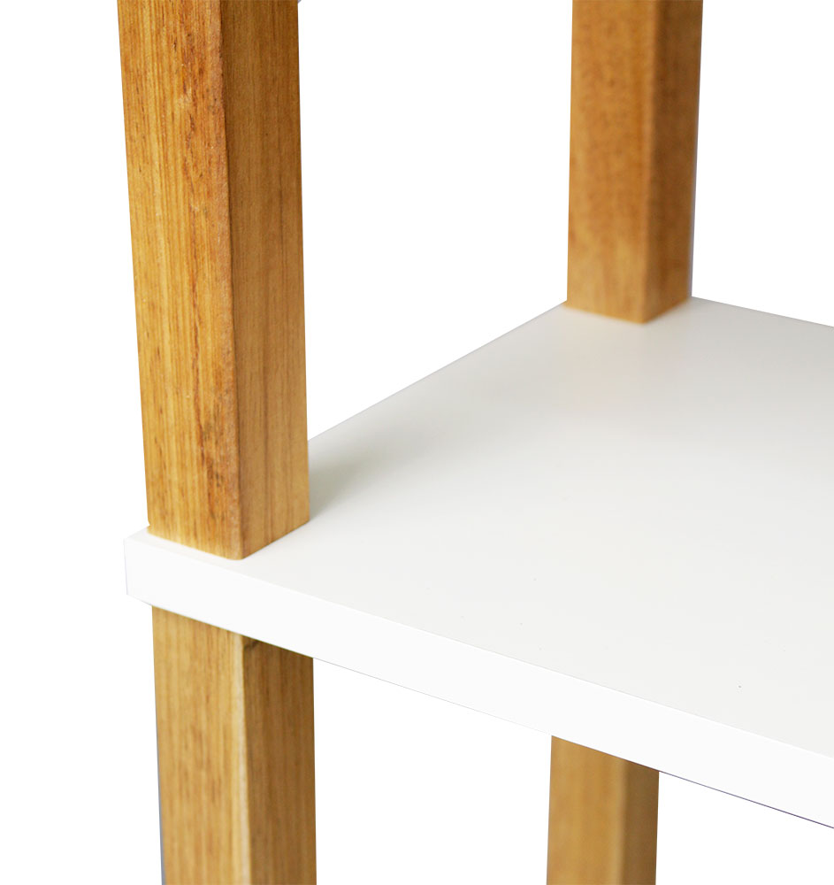 Estante 72x38x195 Branco c/ 7 Prat. 24,3cm