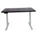 MESA COM REGULAGEM 1,20x70 BRANCO COM TAMPO PRETO