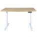 MESA COM REGULAGEM 1,20x70 FREIJÓ COM ESTRUTURA BRANCO