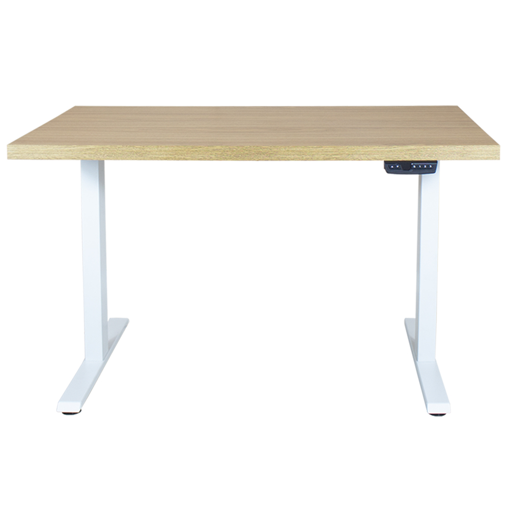 MESA COM REGULAGEM 1,20x70 FREIJÓ COM ESTRUTURA BRANCO