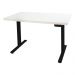 MESA COM REGULAGEM 1,20x70 PRETO COM TAMPO BRANCO