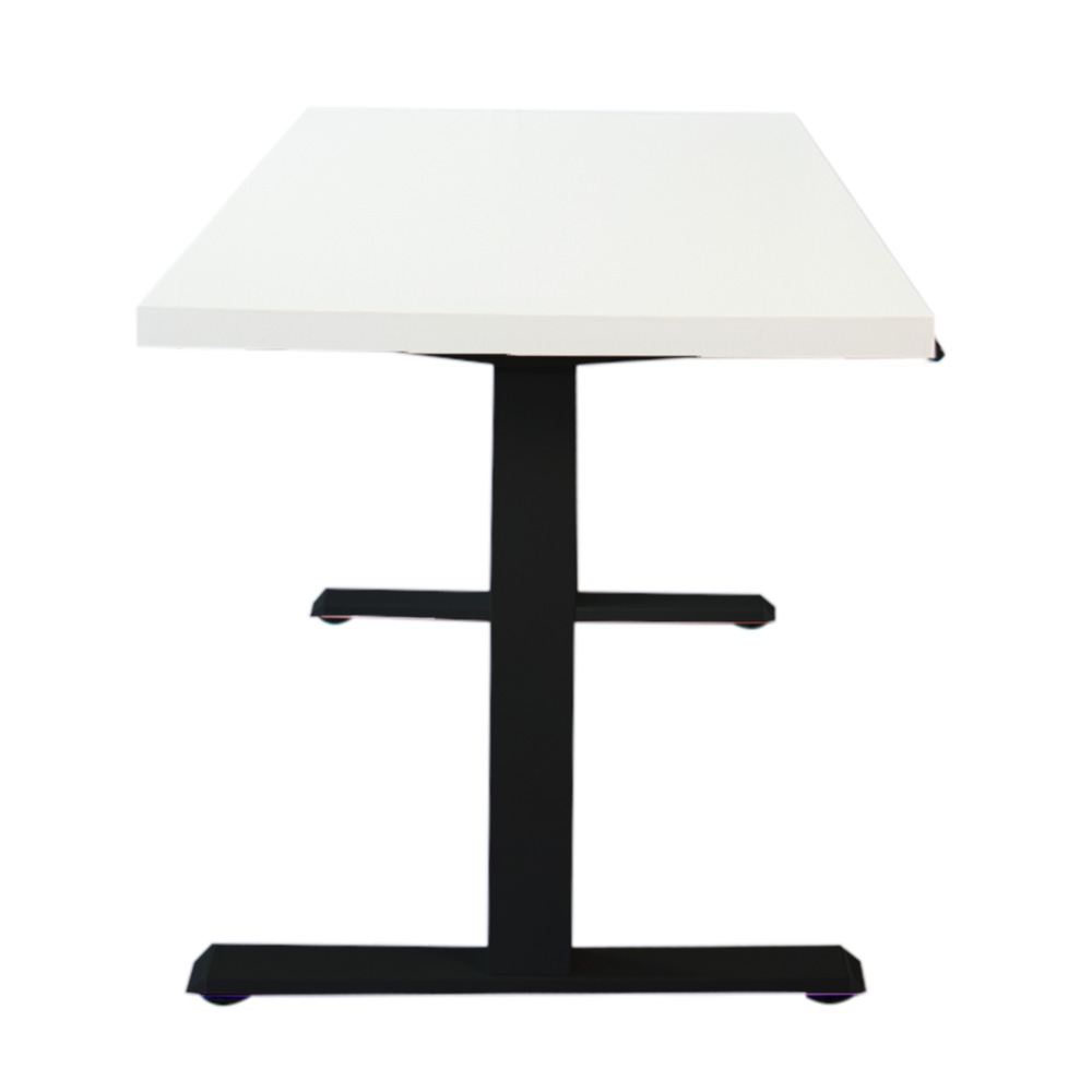 MESA COM REGULAGEM 1,20x70 PRETO COM TAMPO BRANCO