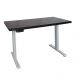 MESA COM REGULAGEM 1,70x70 BRANCO COM TAMPO PRETO