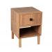 Mesa de Cabeceira Cubo 40x56x40 Freijó c/ 1 Gaveta