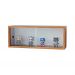 Nicho 60x23x18 Freijó c/ Portas de Vidro