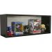 Nicho 60x23x18 Preto c/ Portas de Vidro