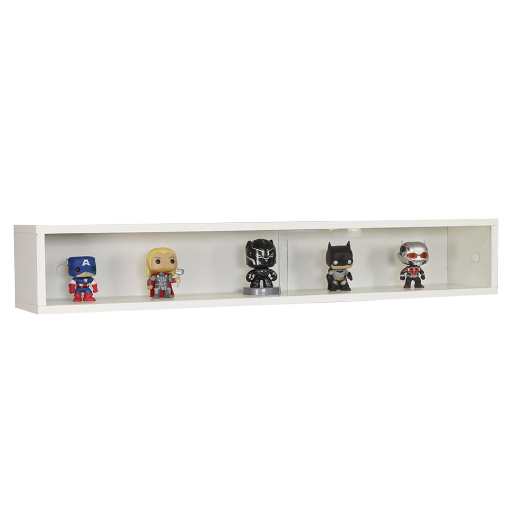 Nicho Funko Portas Correr Vidro Branco 100x16x18