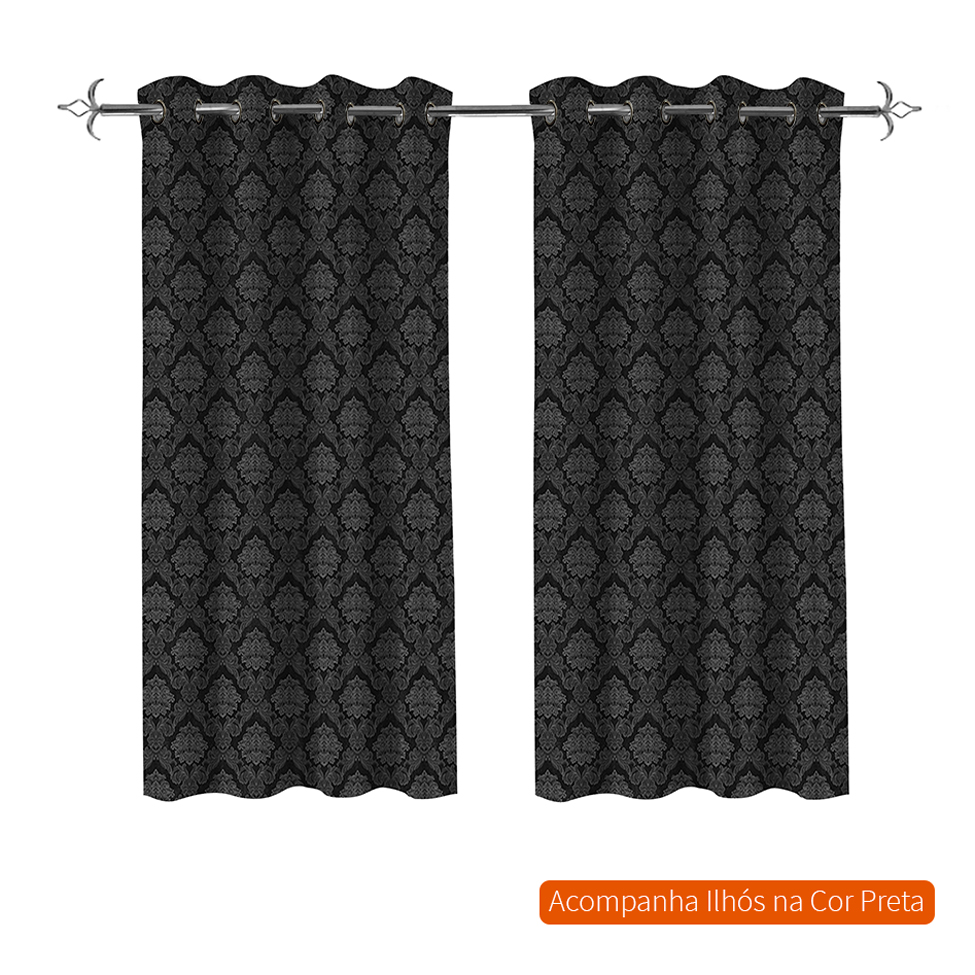 Cortina Mystic (170x300) Preta