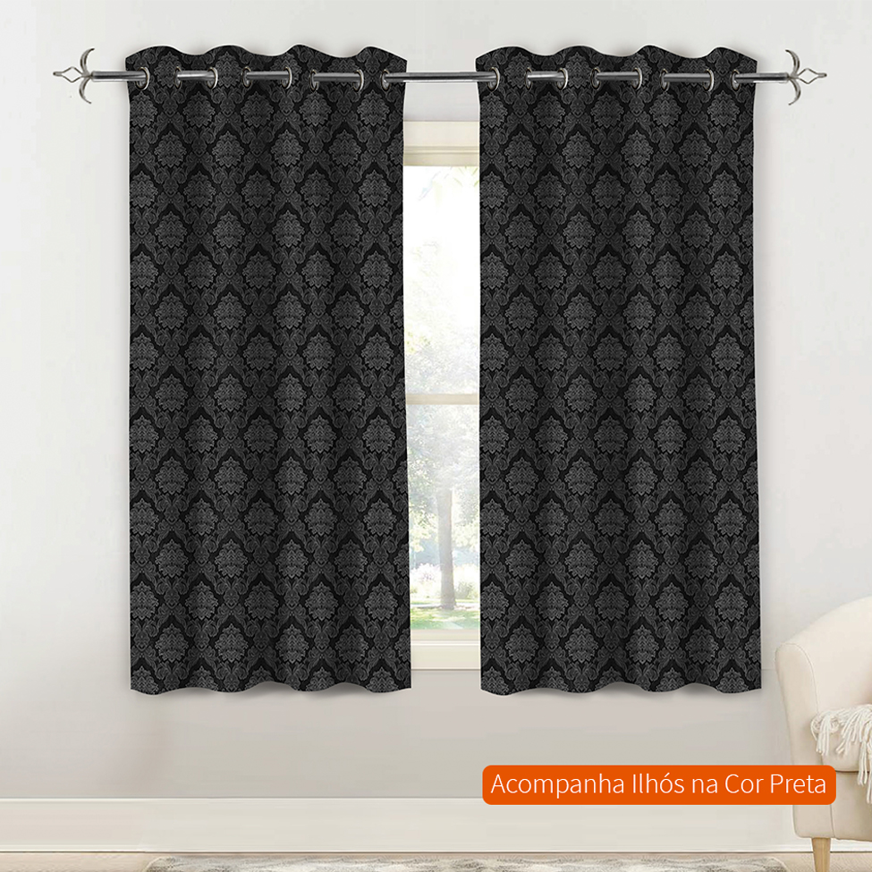 Cortina Mystic (170x300) Preta