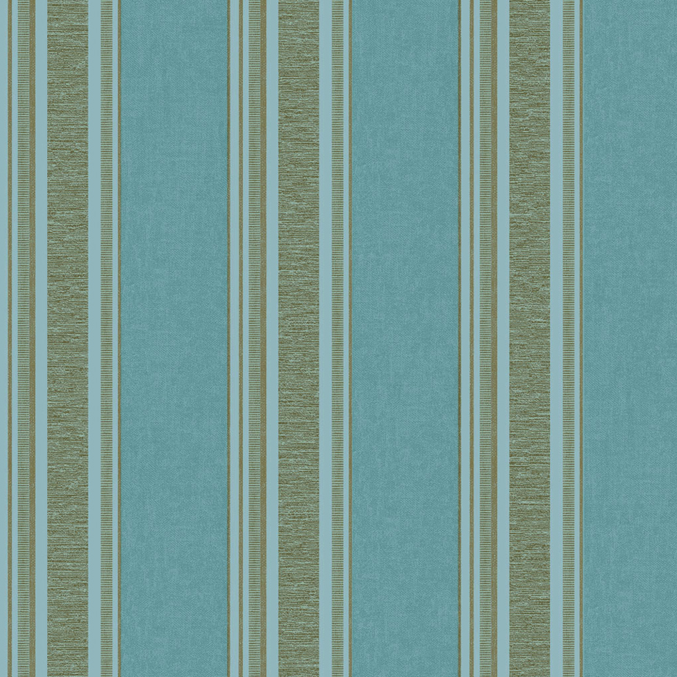Papel de Parede Bela Vista ll (53x1000) Azul e Dourado