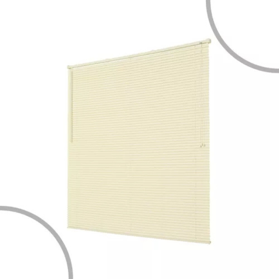 Persiana Cortina Horizontal Pvc 1,20x1,30m Off Evolux Diversas Cores - Bege