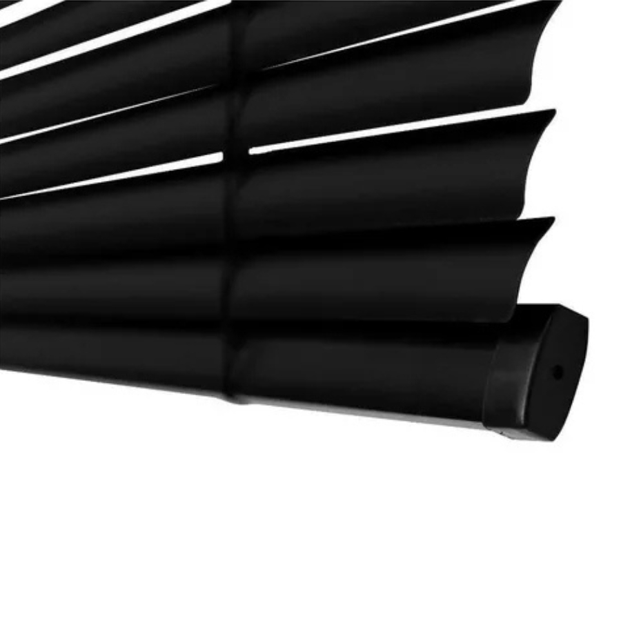 Persiana Cortina Horizontal Pvc 1,20x1,30m Off Evolux Diversas Cores - Preto