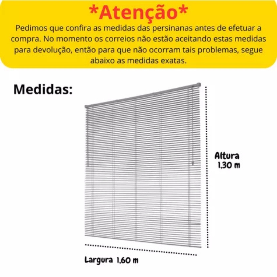 Persiana Horizontal De Pvc- 1,60x1,30m Off Evolux - Branco