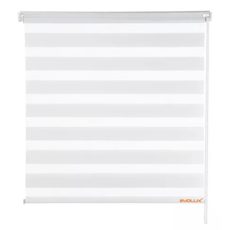 Persiana Rolo Dupla Zebrada 140x160 - Branco