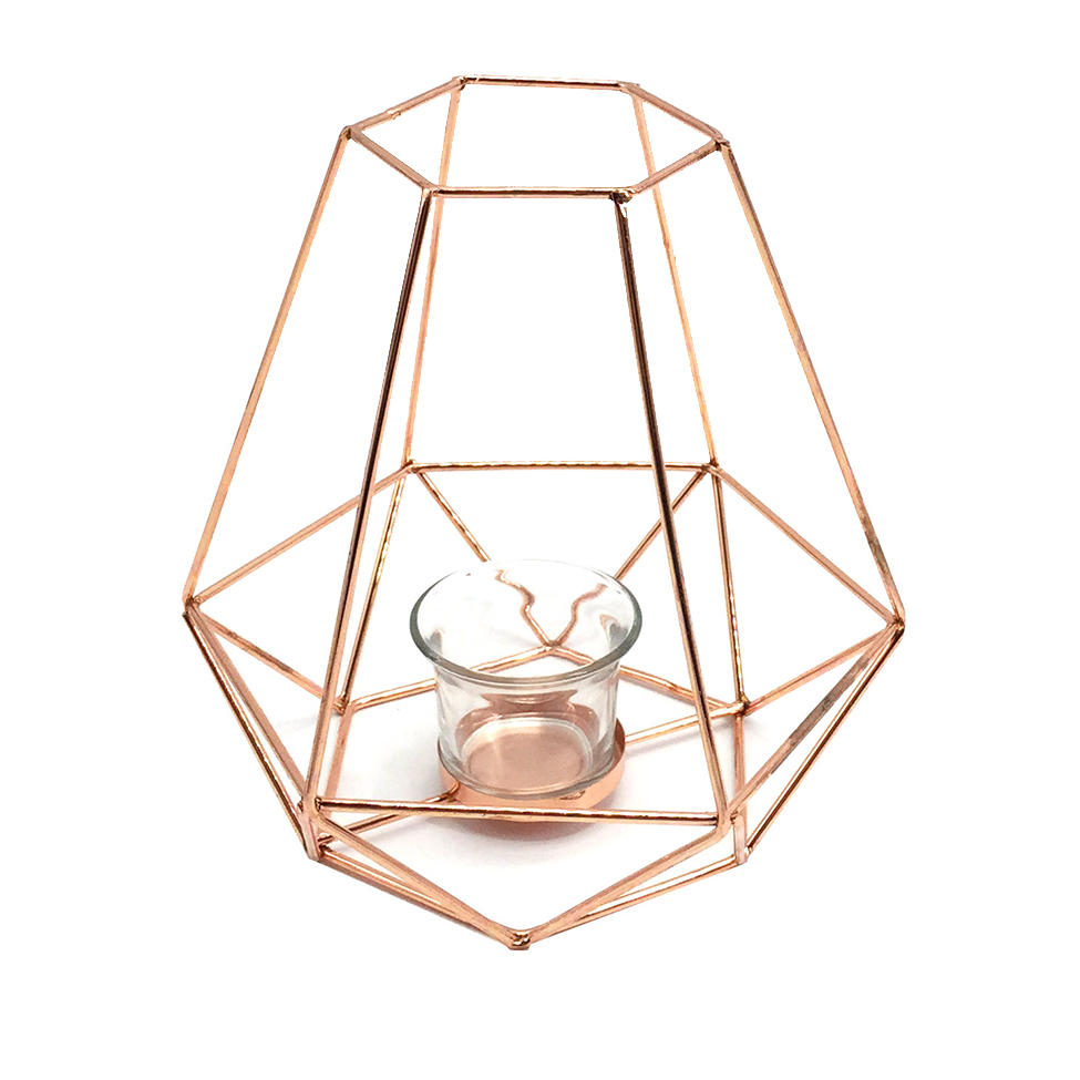 Porta-Vela Mandy Rose Gold